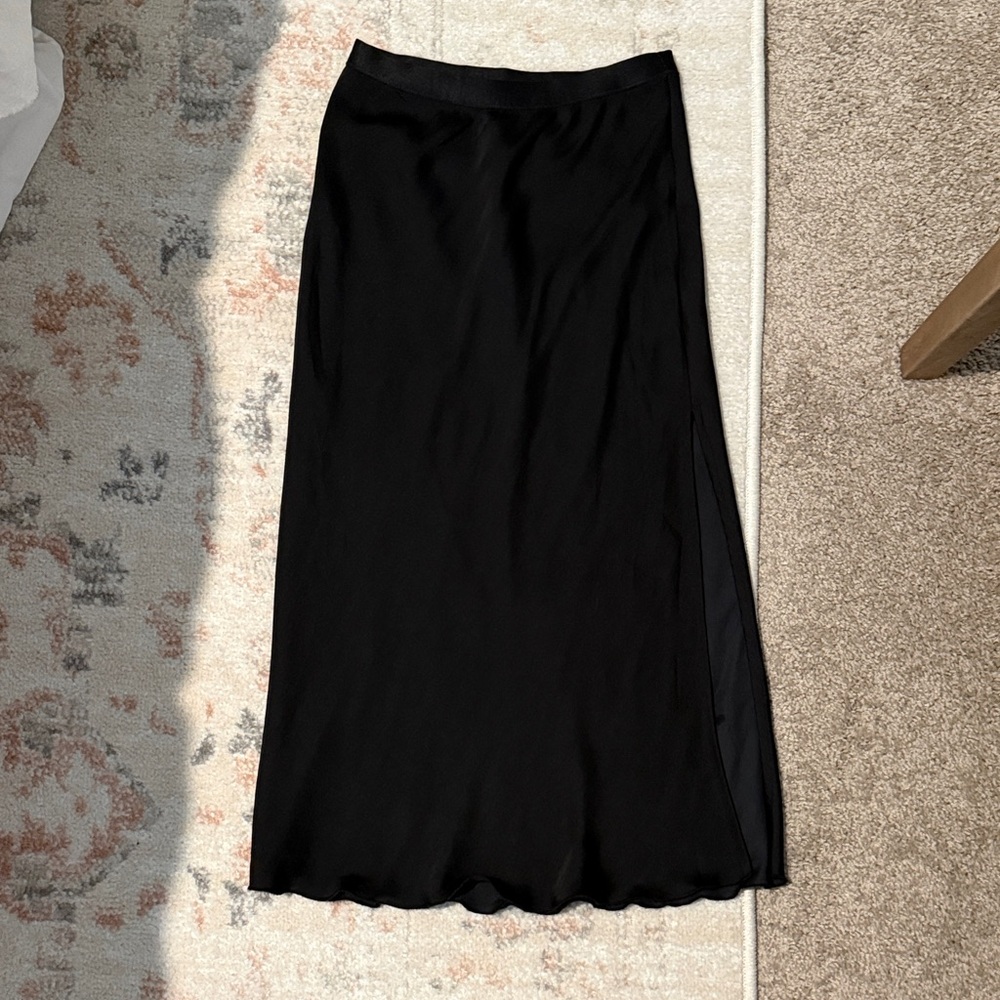 Free people black midi skirt